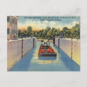 Sees on Savannah River Augusta GA Historic Postkarte (Vorderseite)