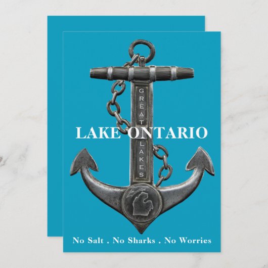 Sees Ontario Not leidender Ankerpirat Einladung (Vorne/Hinten)