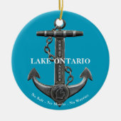 Sees Ontario Not leidender Ankerpirat Keramik Ornament (Vorne)