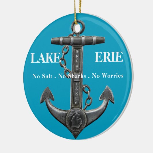 Sees Patriotic Not leidender Ankerpirat Keramik Ornament (Links)