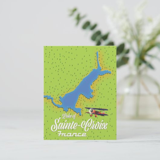 Sees Sainte-Croix Frankreich Reiseplan (Stehend Vorderseite)