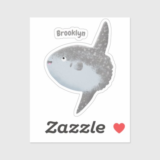 Seesaibling mola niedlicher Cartoon Aufkleber (Blatt)