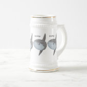 Seesaibling mola niedlicher Cartoon Bierglas (VorderseiteRechts)