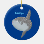 Seesaibling mola niedlicher Cartoon Keramik Ornament (Hinten)