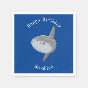 Seesaibling mola niedlicher Cartoon Serviette