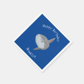 Seesaibling mola niedlicher Cartoon Serviette (Ecke)