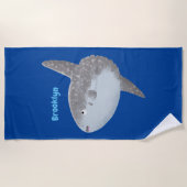 Seesaibling mola niedlicher Cartoon Strandtuch (Vorderseite)