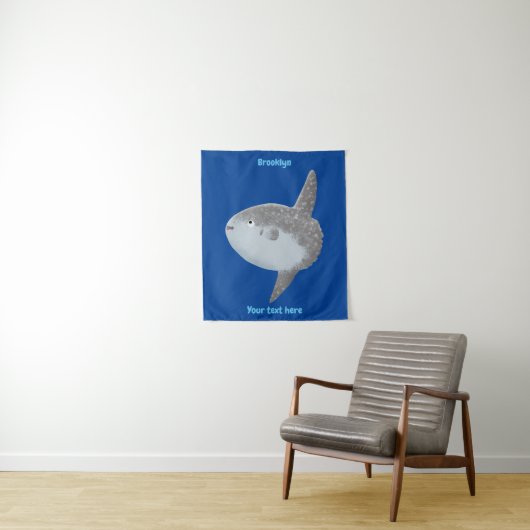 Seesaibling mola niedlicher Cartoon Wandteppich (Beispiel)