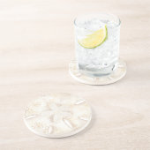 Seesand Dollar Seashell Aquarell Illustration Getränkeuntersetzer (Seite)