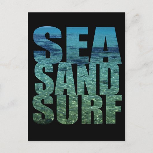 Seesand Surf Postkarte (Vorderseite)