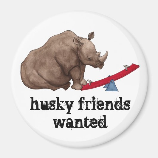 Seesaw Rhino Magnet (Vorne)