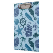 Seeschatten des blauen Musters Klemmbrett (Links)