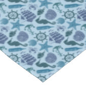 Seeschatten des blauen Musters Tischdecke (Schrägansicht)