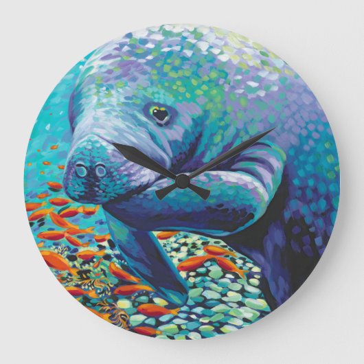 Seeschatz II Große Wanduhr (Vorderseite)