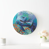 Seeschatz II Große Wanduhr (Zuhause)
