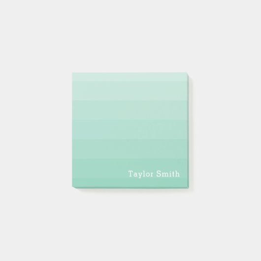 Seeschaum-Abstufungens-Streifen jugendlich Post-it Klebezettel (Vorderseite)
