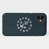 Seeschaum-Chrom-Yacht-Flaggen-Automobilgrill-Druck Case-Mate iPhone Hülle (Rückseite (Horizontal))