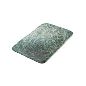 Seeschaum-Grün u. Wellen-Bad-Matte Juul Browns Badematte (Schrägansicht)
