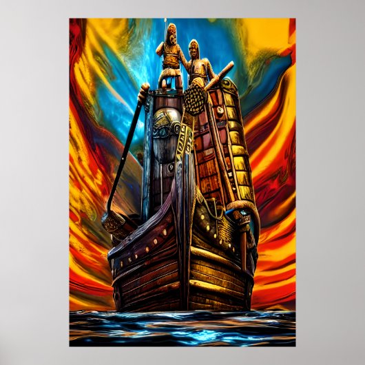 Seeschiff | AI Art Poster (Vorne)