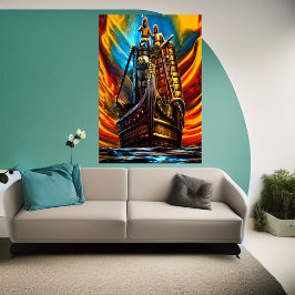 Seeschiff | AI Art Poster