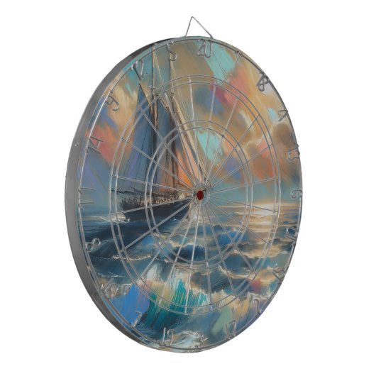 Seeschiff Dartscheibe (Vorderseite Links)