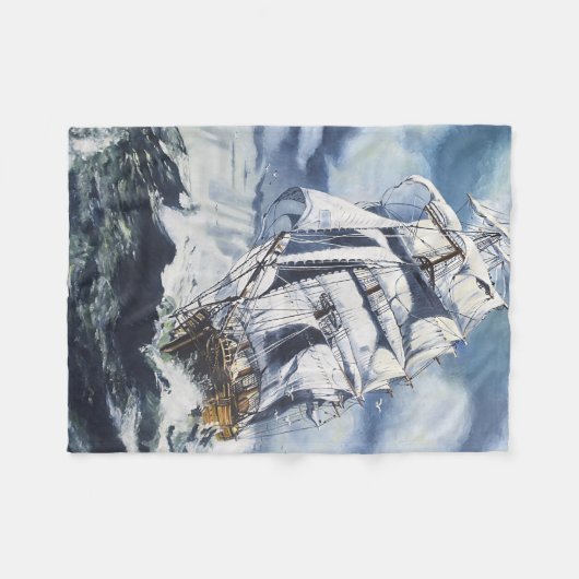 Seeschiff Fleecedecke (Vorderseite (Horizontal))