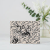 Seeschiff Postkarte (Stehend Vorderseite)