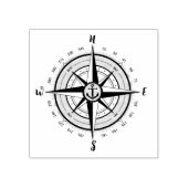 Seeschiffahrtskompass Gummistempel (Prägung)