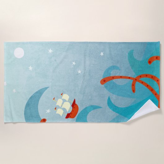 Seeschiffahrtsmonster Strandtuch (Vorderseite)