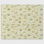 Seeschiffe Anker der Antike-Karte Geschenkpapier (Flach)