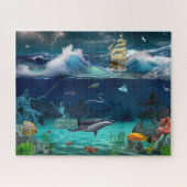 Seeschiffe Meerestiere Puzzle (Horizontal)