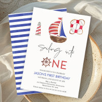 Seeschiffe von Navy Blue und Red Nautical Segelboo