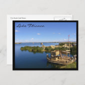 Seeschiffe von Titicaca Postkarte (Vorne/Hinten)