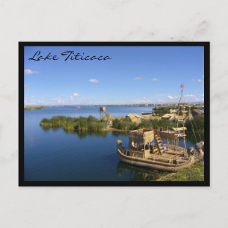 Seeschiffe von Titicaca Postkarte
