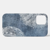 Seeschiffe Wasserfarbe Meeresblau Weiß Case-Mate iPhone Hülle (Rückseite (Horizontal))