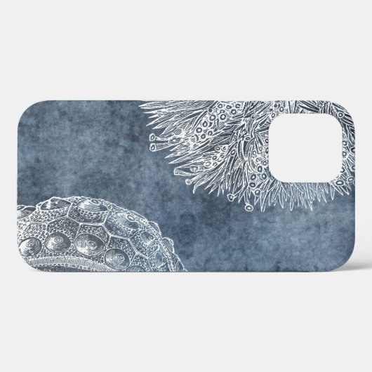 Seeschiffe Wasserfarbe Meeresblau Weiß Case-Mate iPhone Hülle (Rückseite (Horizontal))