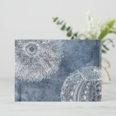 Seeschiffe Wasserfarbe Meeresblau Weiß Einladung (Stehend Vorderseite)