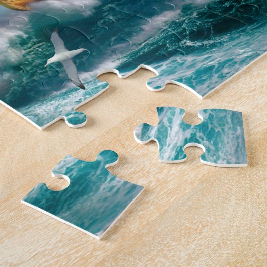 Seeschifffahrt auf dem Schiff Meereswellen Puzzle (Seite)