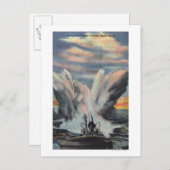 Seeschifffahrt Aussetzen der Depth Charge Postkarte (Vorne/Hinten)