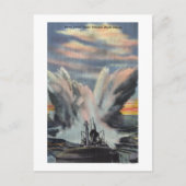 Seeschifffahrt Aussetzen der Depth Charge Postkarte (Vorderseite)