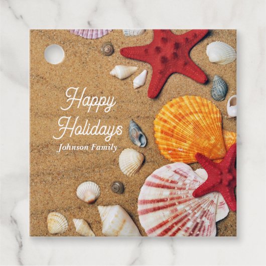 Seeschifffahrt im tropischen Meer - Sommerurlaub a Geschenkanhänger (Vorderseite)