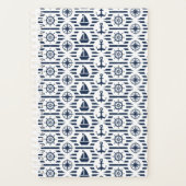 Seeschifffahrt in blauem Muster Planer (Vorderseite)