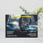 Seeschifffahrt Mondlichtgebirge Einladung (Stehend Vorderseite)