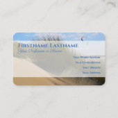 Seeschifffahrt und Dünenreise Agent Stil Visitenkarte (Rückseite)