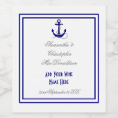 Seeschifffahrt Weinetikett (Einzelnes Label)