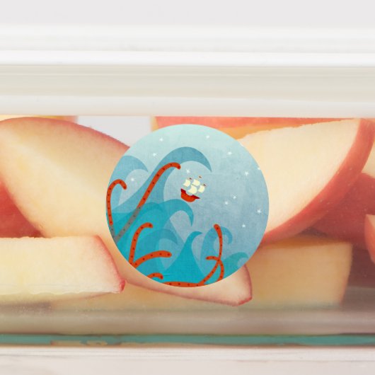 Seeschifffahrts-Seeungeheuer Etiketten (Befestigt)