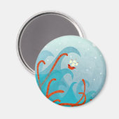 Seeschifffahrts-Seeungeheuer Magnet (Vorderseite/Rückseite)