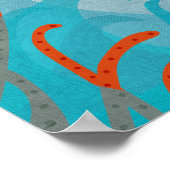 Seeschifffahrts-Seeungeheuer Poster (Ecke)