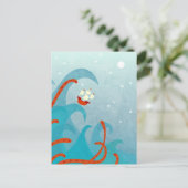 Seeschifffahrts-Seeungeheuer Postkarte (Stehend Vorderseite)