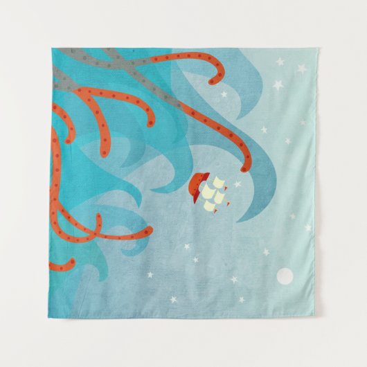 Seeschifffahrts-Seeungeheuer Wandteppich (Vorderseite (Horizontal))